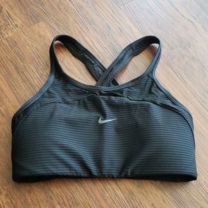 Nike black sports bra S